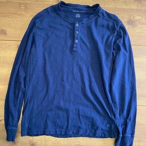 American Eagle Blue Long Sleeved Shirt